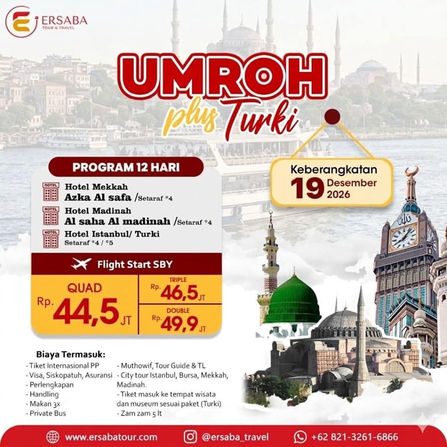 umroh plus turki desember